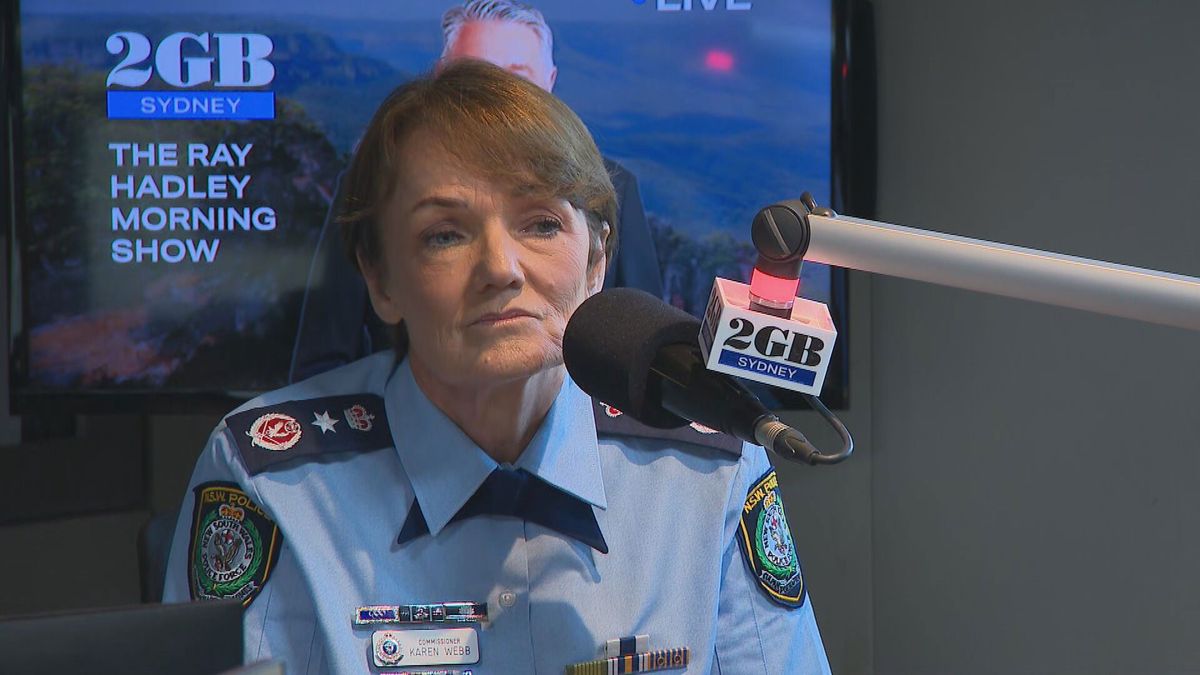 NSW Police Commissioner Karen Webb spoke with 2GB's Ray Hadley this morning. (2GB)
