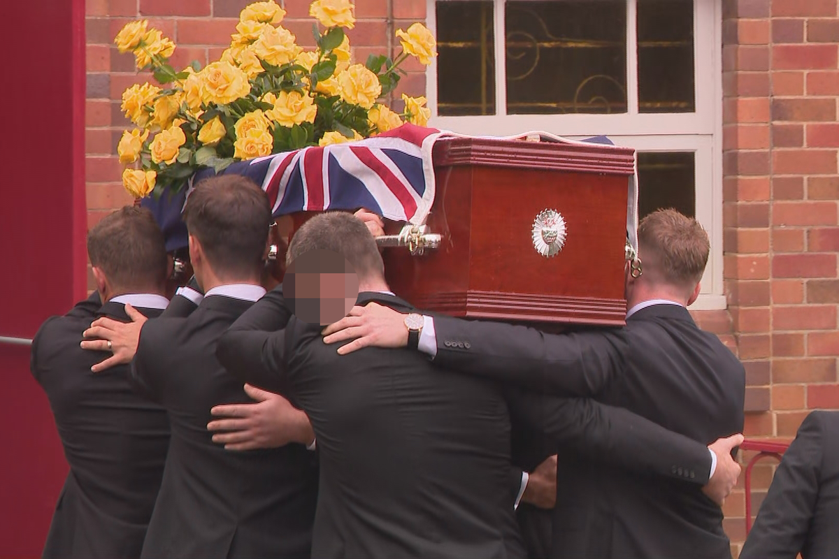 The funeral service for Jack Fitzgibbon was held at the New South Wales Hunter region today. (Nine)