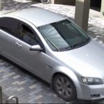 4.Police believe the men drove away in this silver Holden Commodore registered in Victoria. (NSW Police)