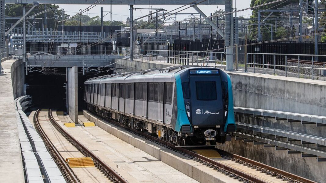 Testing is under way on the Sydney Metro city line. (NSW government)