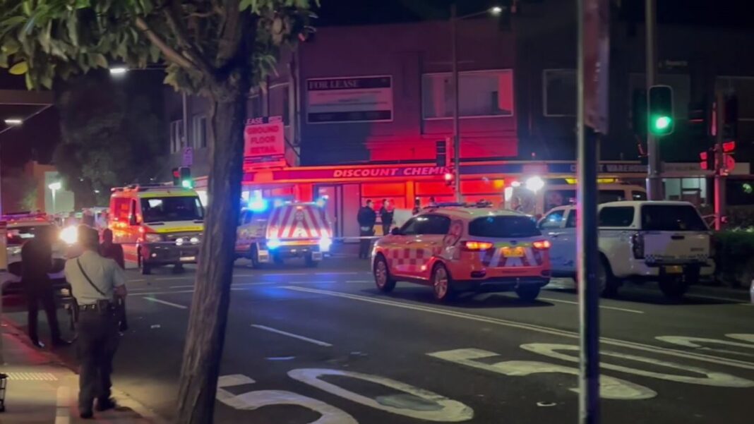 A man has died after a public place shooting in Sydney's inner city. (Nine)