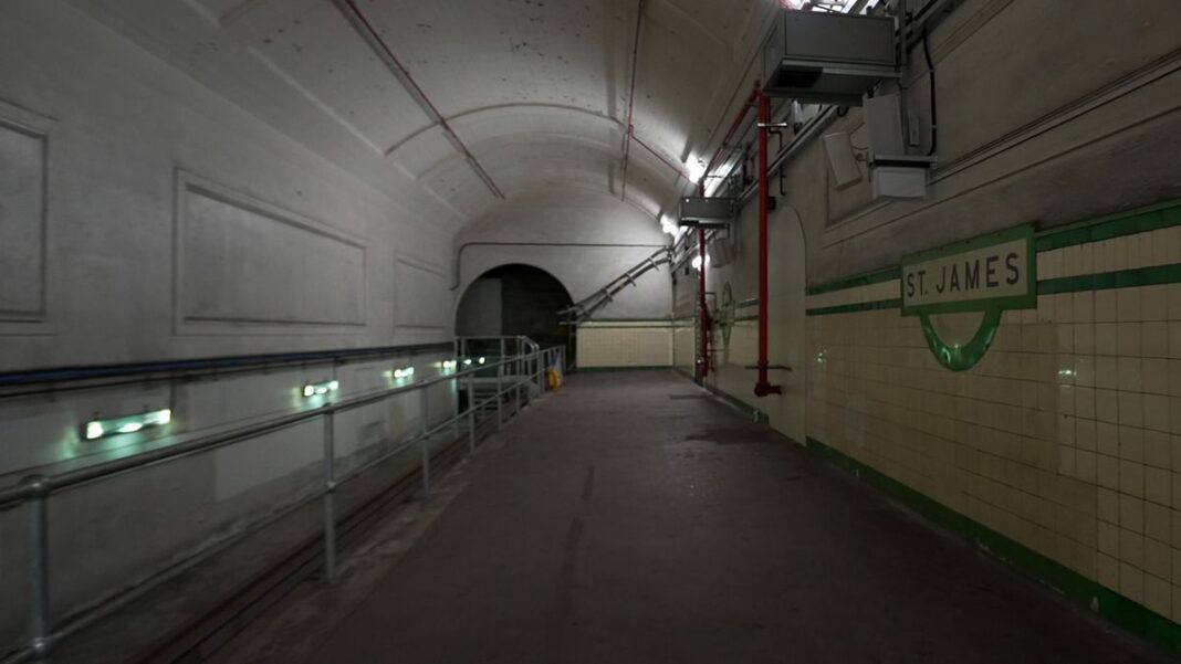 The ghost tunnels underneath Sydney's Hyde Park have been abandoned for more than a century. (Nine)