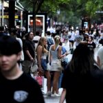 7.Ausqtralia’s economy grew by just 0.2 per cent in the March quarter. (Kate Geraghty)