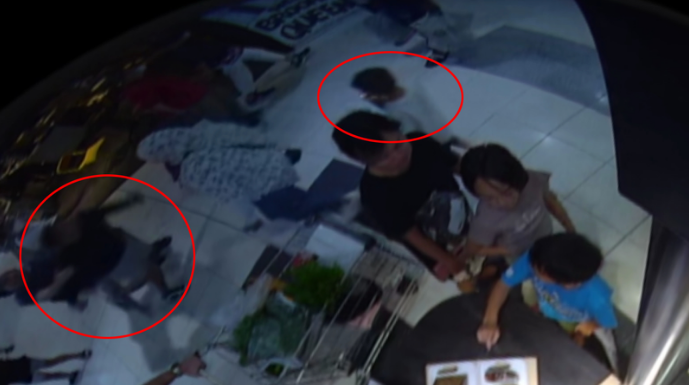 리드컴에서 6살아이 도망가던 도둑과 충돌해 기절