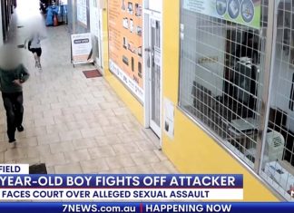 Wentworthville에서 13세의 남학생, 성추행 가해자 쫓아 잡아