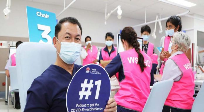 NSW주 간호사 첫 접종, RPA 백신 거점병원은?