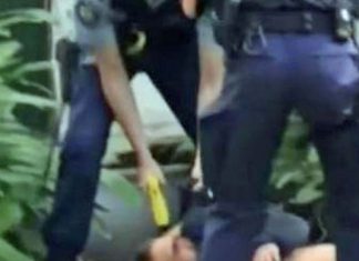 시드니의 동부 교외, 저항 없는 가해자에 테이저 건 쏜 뒤 체포한 경찰