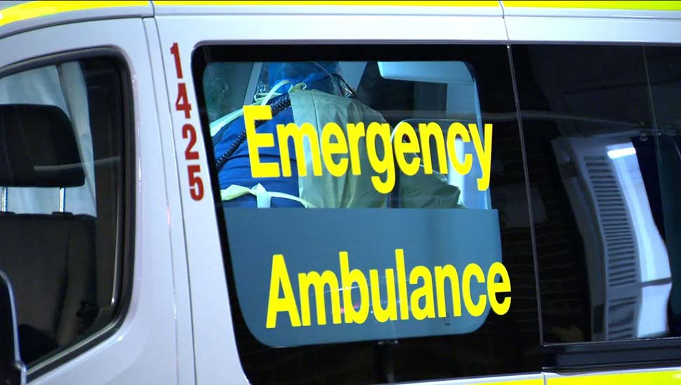 The man was treated by paramedics before being airlifted to the Gold Coast.SourceSupplied
