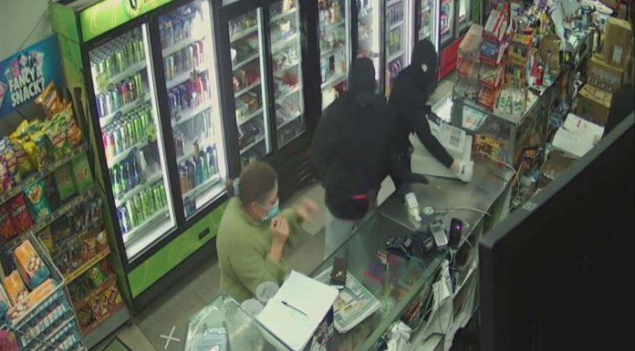 시드니 남서부, 도끼와 칼로 무장한 도둑들 주인 위협 They threatened a customer and shop assistant with a machete and tomahawk before stealing the till. _9NEWS