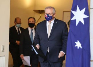 백신 안 맞으면 해외여행 난관 Prime Minister Scott Morrison on Friday.CREDITALEX ELLINGHAUSEN