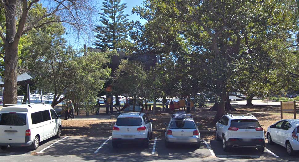 A playground on Sydney's Northern Beaches where bones were found yesterday. (9News)