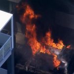 An electrical transformer caught alight in Sydney’s south-west today. (9News)