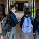 Face masks will be compulsory for students aged over 12 and are strongly recommended for primary school students. (Getty)