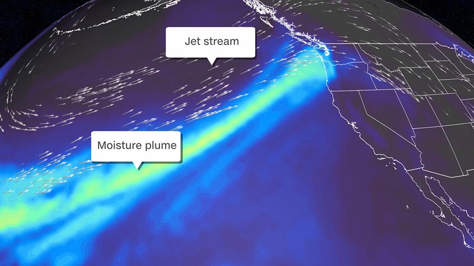 Another series of atmospheric rivers will push into the US West this week, giving more rain and snow to the drought-stricken west. (CNN)
