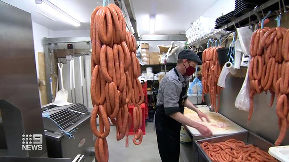 The price of meat will be under pressure for 18 months or more because (9News)