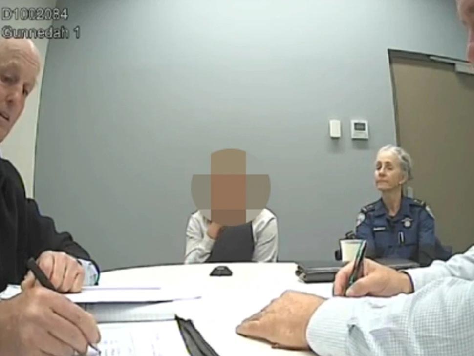 The teen during a police interview just hours after she killed the 10-year-old girl. Picture SuppliedNSW Supreme Court via NCA Newswire.