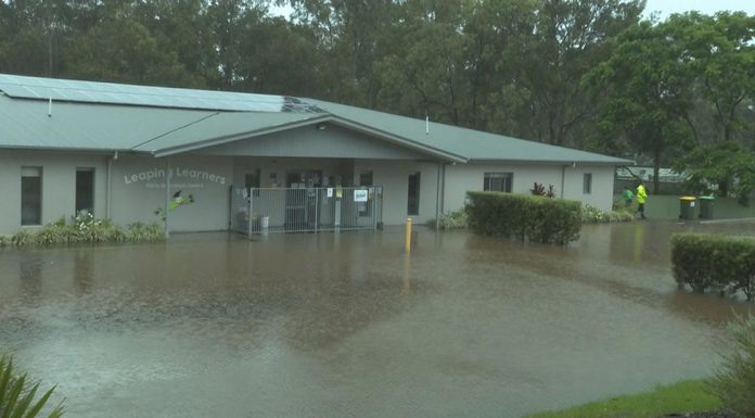 시드니 보육원 홍수로 어린이들 대피
