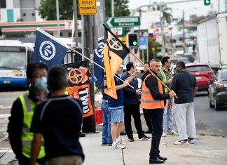 시드니 버스 운전사 파업으로 퇴근시간 교통 대란