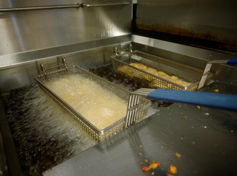 Canola oil is a key ingredient in manufacturing a frying fish and chips. (ABC Rural: Jessica Hayes)