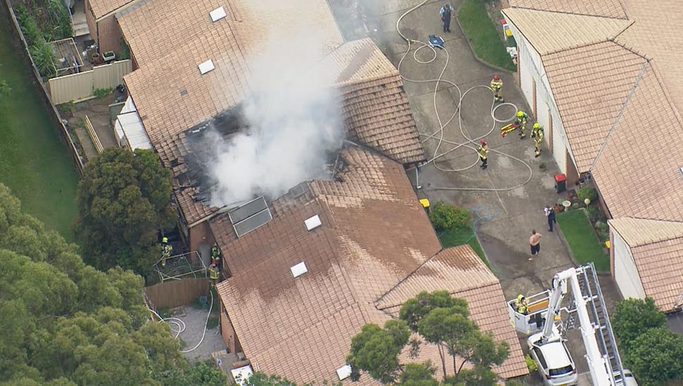 A woman has been killed in a fire at a home in Northmead. (9News)