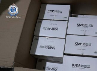 COVID-19 신속 항원 테스트 42,000개 절도 Police also found N95 masks at the alleged thief’s storage unit. Picture NSW Police