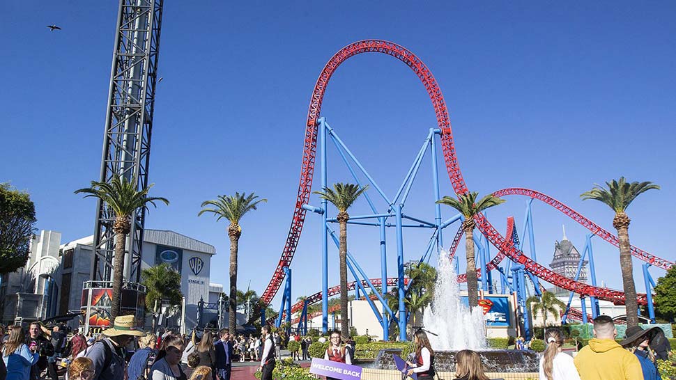 A boy has been injured on a ride at Movie World on the Gold Coast (file photo). (Getty)