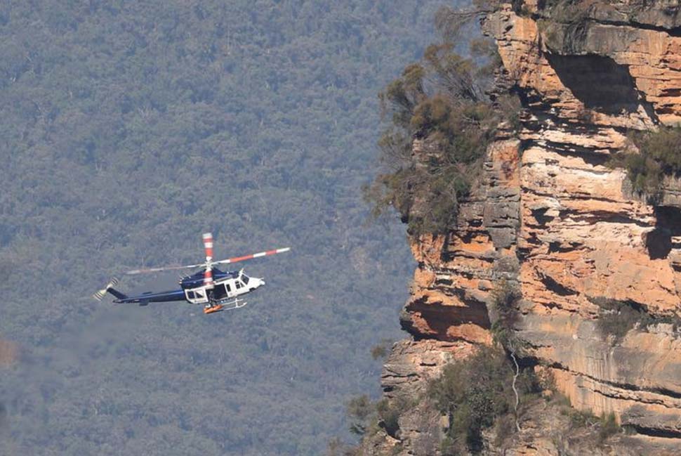 Two people were killed and another two were critically injured following a landslide in the Blue Mountains. Picture John Grainger