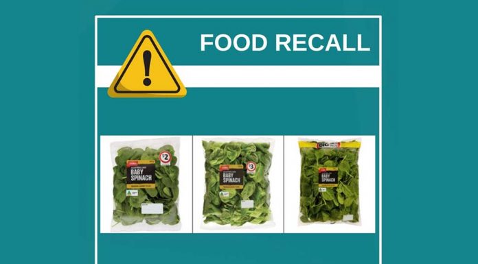 콜스 “Coles Baby Spinach”, 살모넬라균 검출로 리콜 @FSANZnews