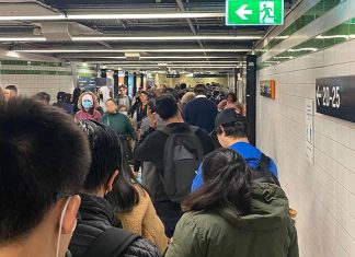 시드니, 일주일간의 파업 시작 Long lines at Central Station as trains are delayed by strike action. (Supplied)