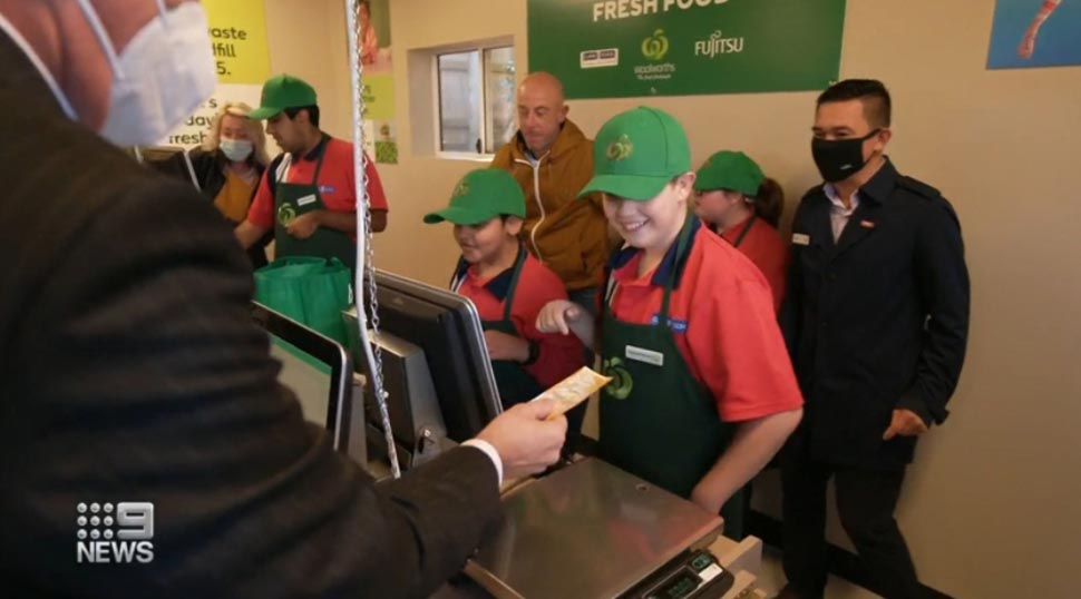 The national expansion of the program was announced at the opening of the newest Mini Woolies at Clarke Road School in Hornsby, Northern Sydney. (9News)