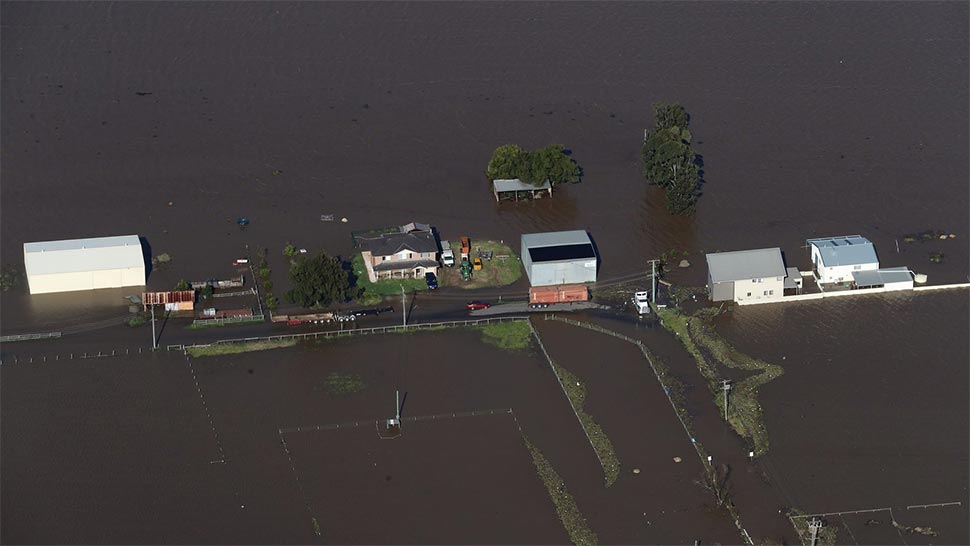Flooding in the Hunter Region, Maitland, July. (Getty)