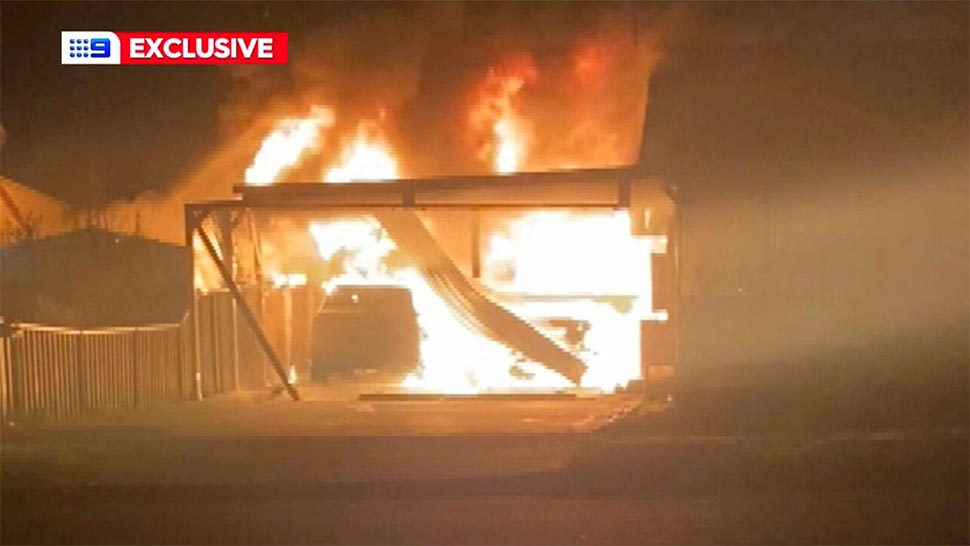 Police believe it was an arson attack. (9News)