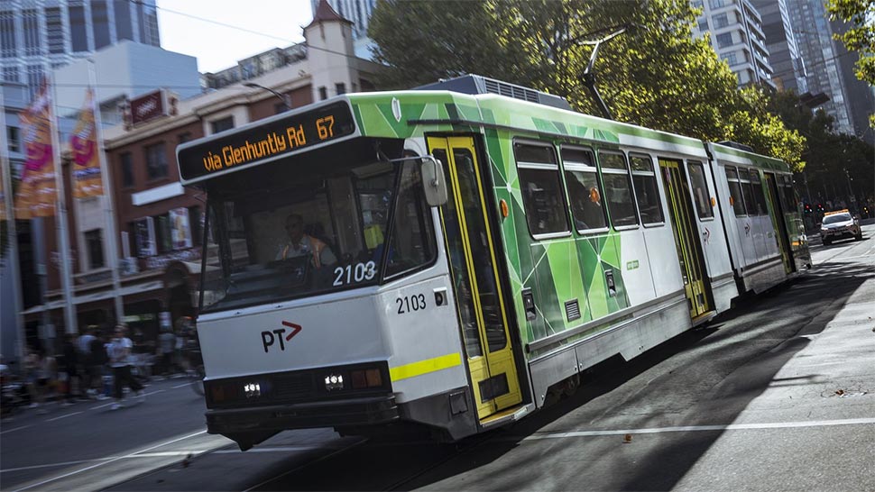 The incident occurred on a tram in Box Hill. (Photograph by Chris Hopkins)