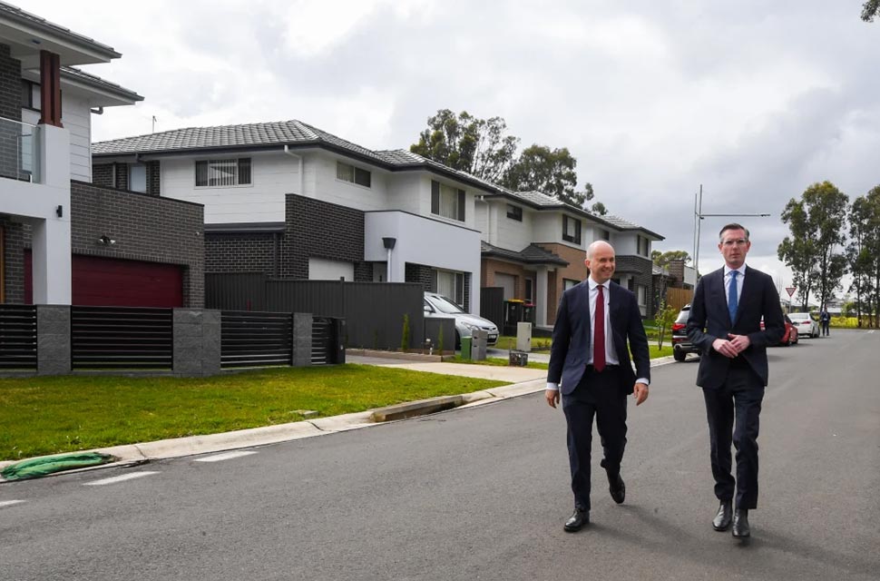Treasurer Matt Kean and Premier Dominic Perrottet want to implement the NSW government’s stamp duty reforms on January 16.CREDITPETER RAE