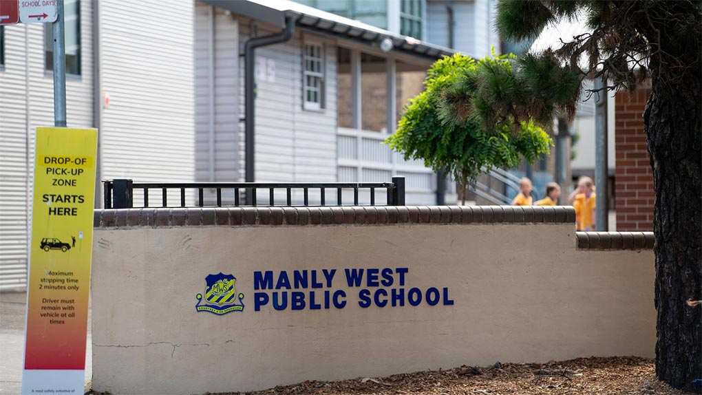 Students at Manly West Public School in Sydney were injured in a science experiment. (Edwina Pickles)