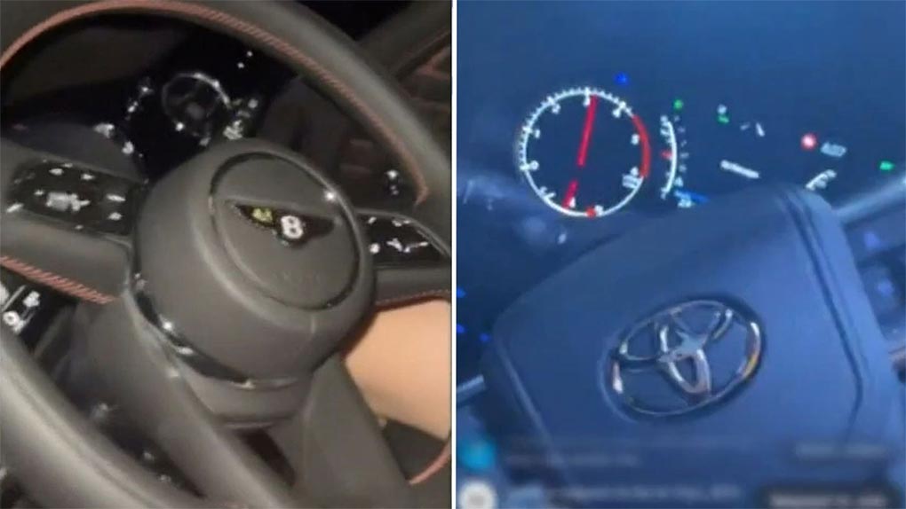 Two luxury cars were stolen and social media footage revealed the teen's alleged joyride. (9News)