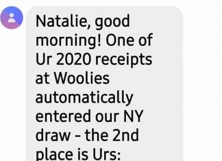 호주, 사기 피해자 3명 중 1명 Shoppers have posted to social media about scammers posing as Woolworths requesting personal information. Picture Supplied via NCA NewsWire