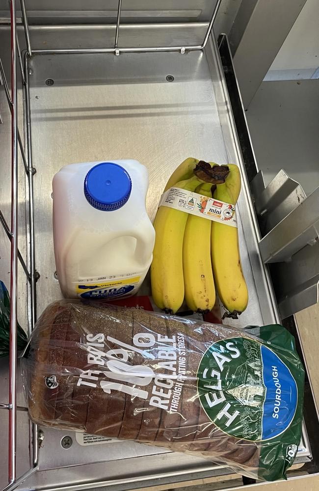 A frustrated shopper has summed up Australia’s outrageous cost of living in a single image of their trolley at the supermarket. Source ubraydi___