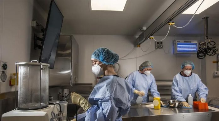 시드니 공동묘지 만원 At Guardian Funerals in Lidcombe, morticians Katie Cassidy, Jo Place and Thalia McMurray clean their station.CREDITSTEVEN SIEWERT