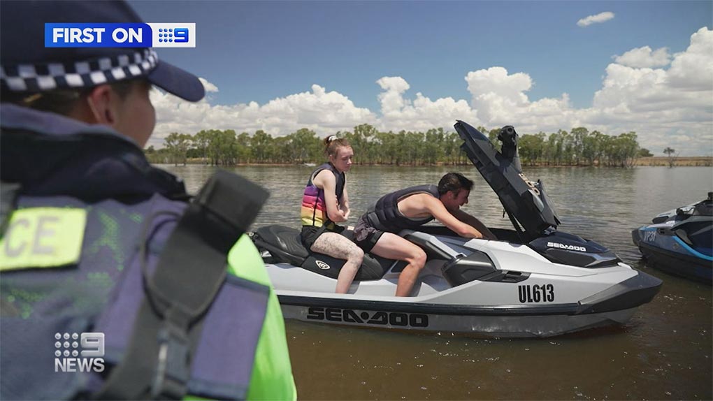 Dangerous jet ski riders have been put on notice amid a police blitz on Victoria's waterways. (Nine)
