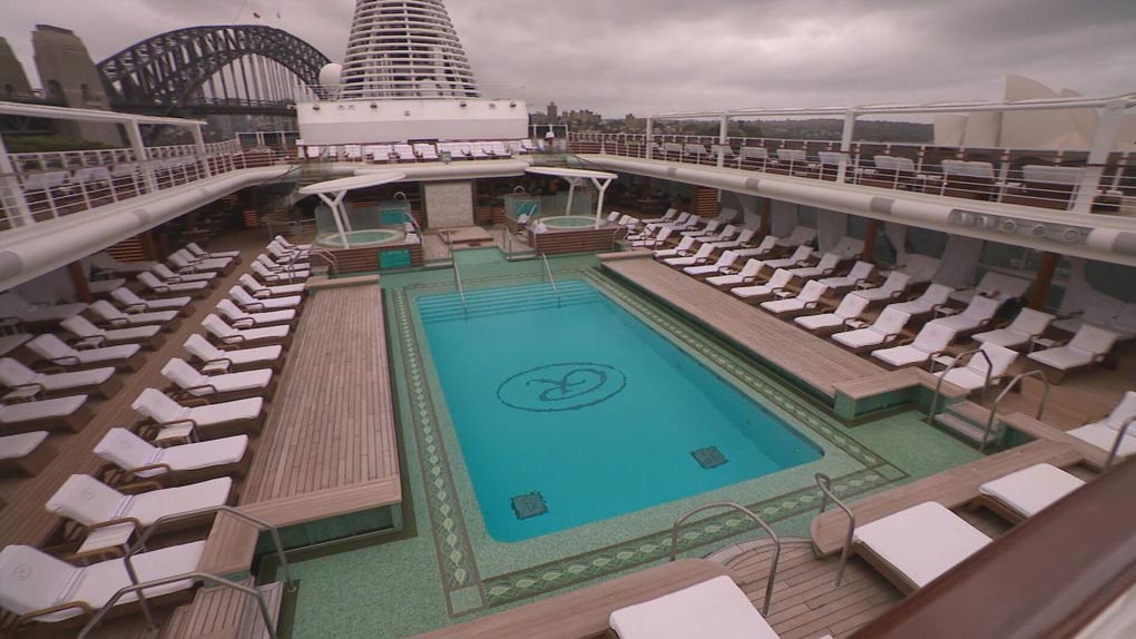 Each of the 366 rooms on the ship has a balcony. (Nine)
