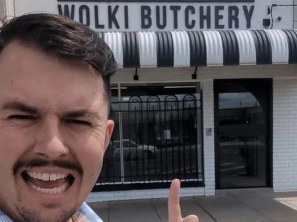 Mr Wolki showcased the butchery, which has no staff to watch over it, in a now-viral video. Picture Tiktok @wolkifarm