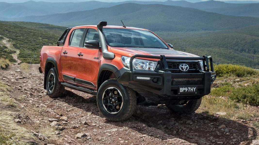 Retaining its crown as the best-selling new car in the country, Toyota's dual-cab ute the Hi-Lux sold 3516 new vehicles in October alone. (PR IMAGE)