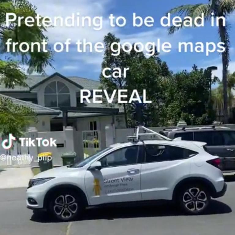 The car was capturing images for Google Maps in northern NSW. Picture TikTokheathy_piip