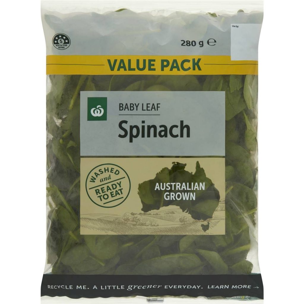 Woolworths Baby Spinach Spinach 280g