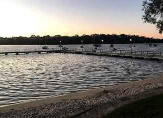 서호주 황소상어 공격 사망 사고 후 강 장벽 설치등 방어전략 계획 Bicton Baths will be the site of WA's first river shark barrier. (Fran Rimrod)