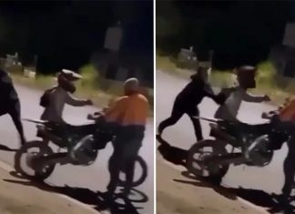 NSW 삽으로 머리를 맞은 오토바이 운전자 Man charged with assault after smashing teenager on head with shovel in Leeton, NSW. (Nine)