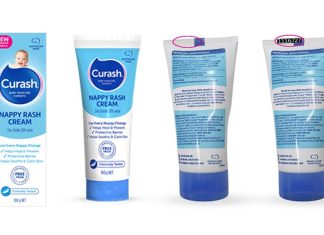 호주, 인기있는 기저귀 발진 크림, ‘부작용’으로 리콜 Two batches of Curash Nappy Rash Cream has been recalled. Parents are urged to check the batch number in the location above. (TGA)
