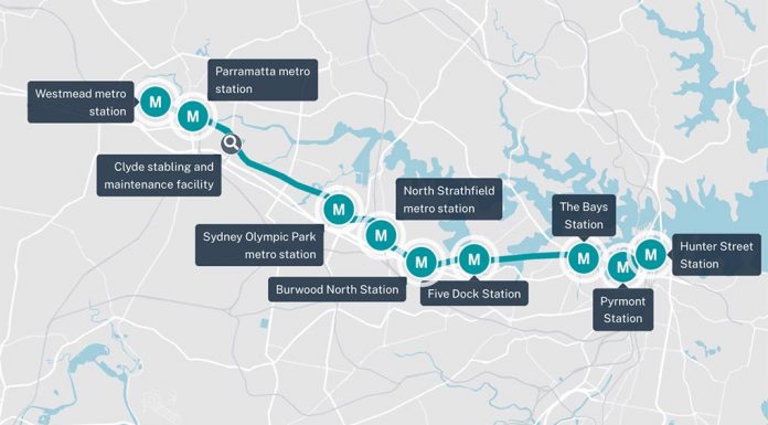 시드니 메트로 웨스트 9개 역 모두 착공 승인 © 2023 NSW Government Privacy statement Powered by CA