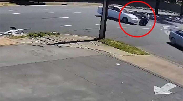 2년전 애들레이드 무면허 운전자, 사고 영상 공개 Footage of freak motorbike accident released (Nine)